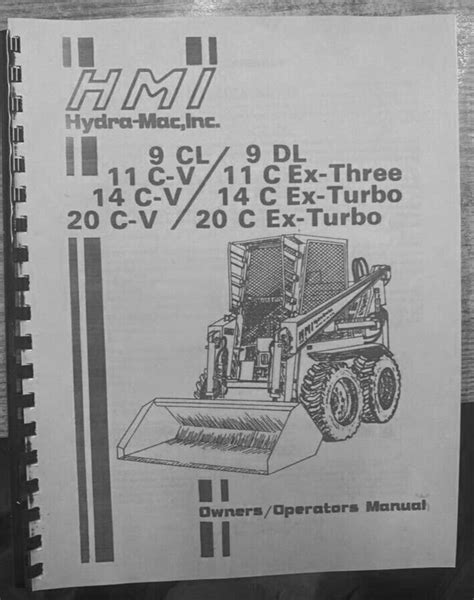 hydra mac 9c skid steer|hydra mac skid steer manual.